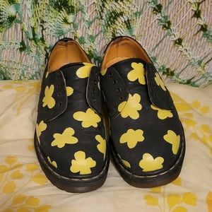 Hand Painted Floral Doc Marten Oxford Loafers